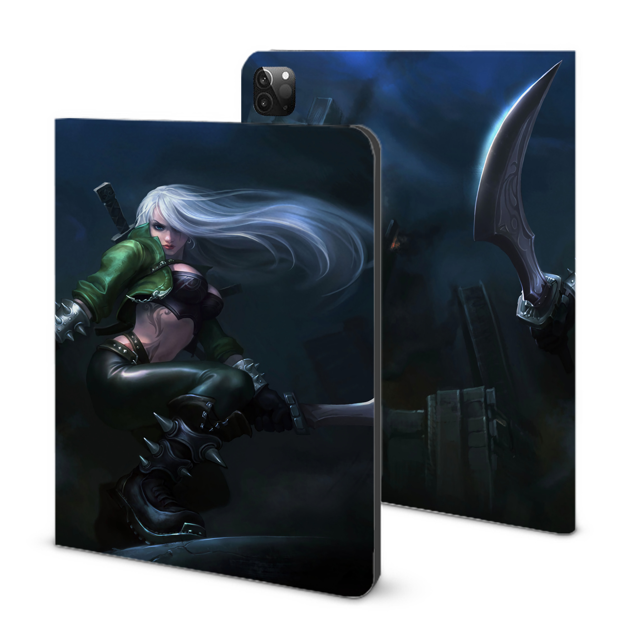 （画像用） リーグ・オブ・レジェンド League of Legends LOL IPadケース ペンホルダー付き ブックスタイルデザイン